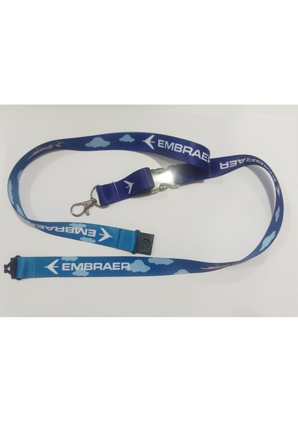 Embraer Uçak Baskılı Boyun Ipi