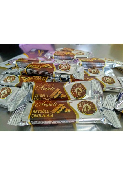 Angelo Chocolate 24 Adet 30 gr Bütün Fındıklı Beyoğlu Çikolatası
