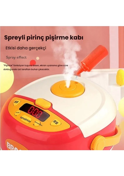 Çocuklar Için Mutfak Oyuncağı Kız Hazine Simülasyonu Pirinç Pişirme Seti Mutfak Eşyaları (Yurt Dışından)