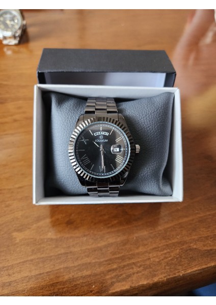 Rolex Görünümlü Çelik Kordon Siyah Takvimli Erkek Kol Saati fiyatları