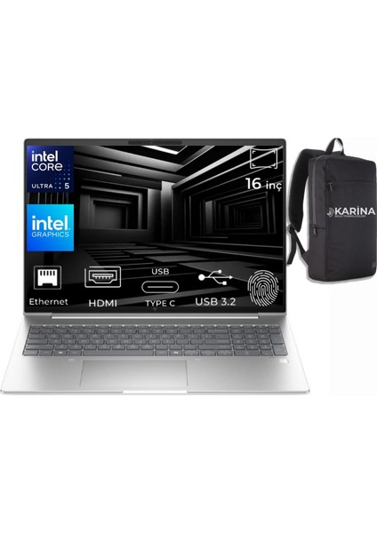Elitebook 660 G11 Ultra 5 125U 9C005EA-48 8gb 4tb Intel Graphics Windows 11 ProRO 16" Wuxga Notebook (Yapay Zeka Destekli)