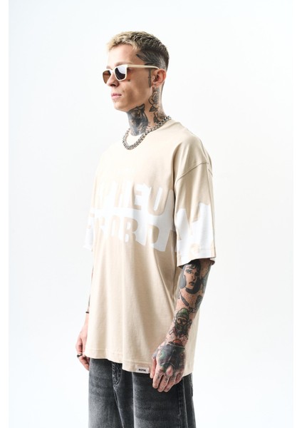 Erkek Orpheus Baskılı Oversize T-Shirt Siyah fiyatları