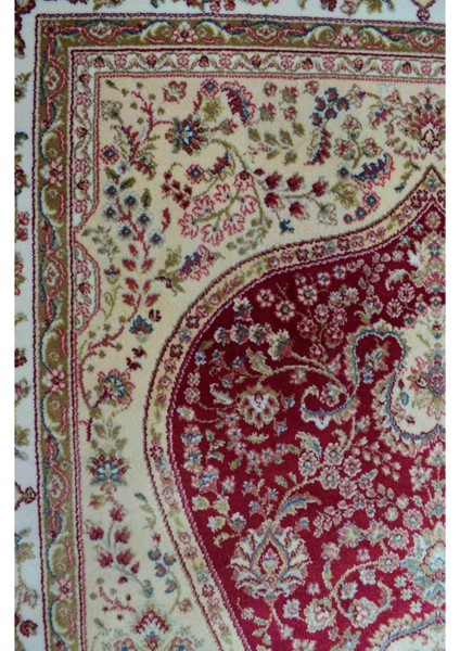 Bambu Iplikten Dokuma Parlak Tuşeli Krem ve Kırmızı Renk Mihraplı Seccade (83 x 125 cm ) modelleri