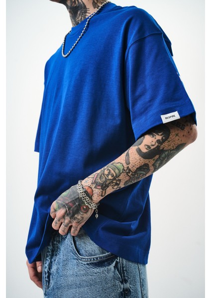 Erkek World Is Mine Baskılı Oversize T-Shirt Saks indirimleri
