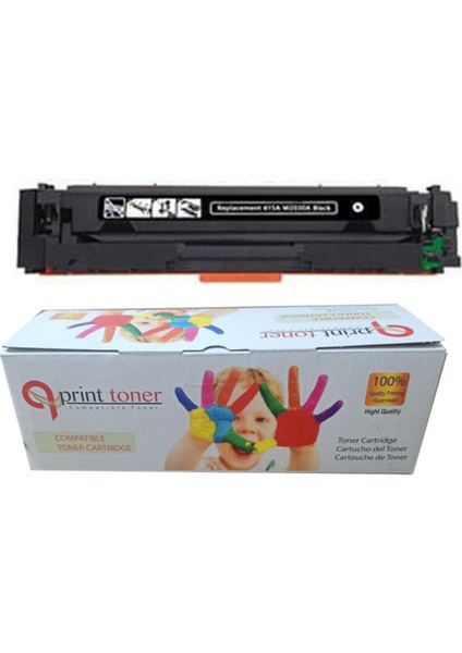 Hp M478FDN Çipli Muadil Toner 415A Siyah W2030A Bk Yeni Versiyon Çipi Toner