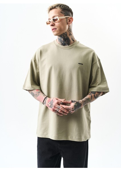 Erkek Respire Yazı Detaylı Oversize T-Shirt Küf fiyatları