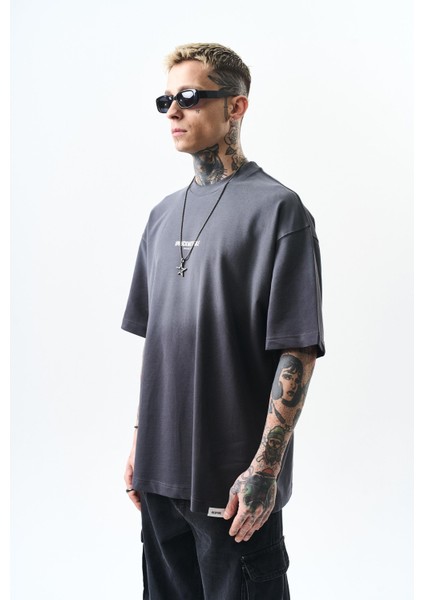 Erkek Unfuckwithable Baskılı Oversize T-Shirt Bordo fiyatları