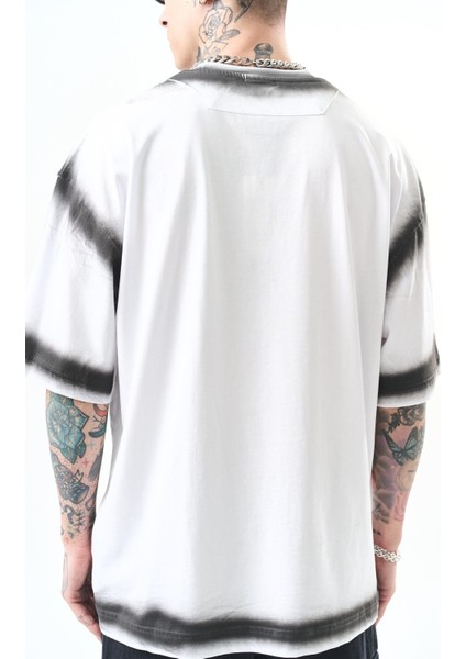 Erkek The Standard Baskılı Oversize T-Shirt Bordo indirimleri