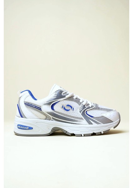 ULTRAONE Bağcıklı Ortopedik Unisex Kadın Spor Yürüyüş Ayakkabı - Beyaz Mavi indirimleri