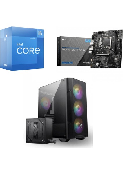 Intel Core I5-12400 16GB 2 Tb SSD + 4tb HDD Windows 11 Pro Powered By Msı Ng-96
