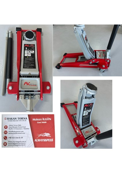 3 Ton Hidrolik Araç Krikosu Çift Piston