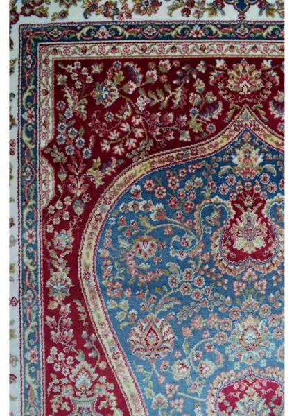 Bambu Iplikten Dokuma Parlak Tuşeli Bordo ve Mavi Renk Mihraplı Seccade (83 x 125 cm ) modelleri