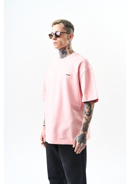 Erkek Respire Yazı Detaylı Oversize T-Shirt Bebe Mavi fiyatları