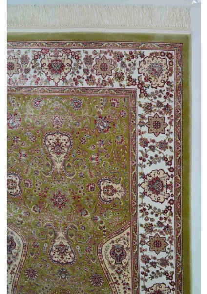 Bambu Iplikten Dokuma Parlak Tuşeli Krem ve Yeşil Renk Mihraplı Seccade (83 x 125 cm ) fiyatları