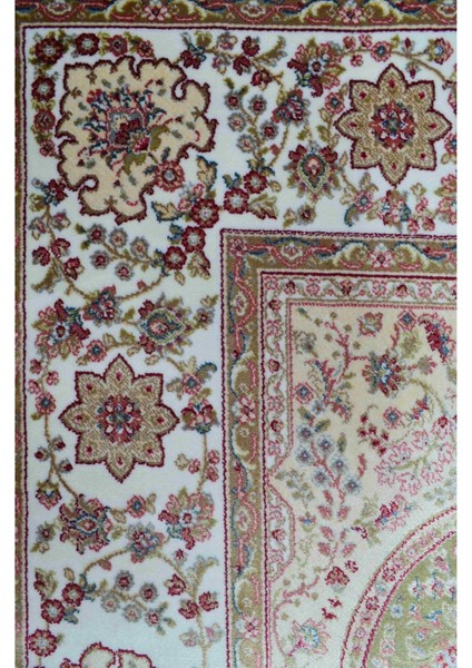 Bambu Iplikten Dokuma Parlak Tuşeli Krem ve Yeşil Renk Mihraplı Seccade (83 x 125 cm ) modelleri