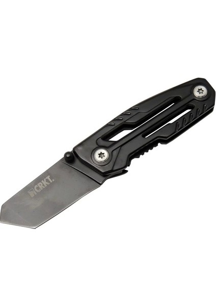 Crkt Trasher 1065BK Kamp Çakı 11,5 cm - Siyah, Metal Sap