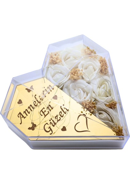 Anneler Günü Için Şık Işıklı Kalpli Kutu Hediyelik fiyatları