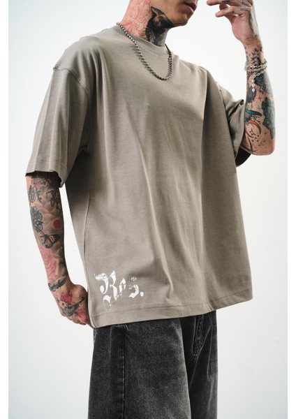 Erkek World Is Mine Baskılı Oversize T-Shirt Saks indirimleri