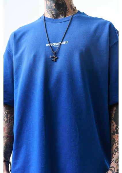 Erkek Unfuckwithable Baskılı Oversize T-Shirt Saks fırsatları