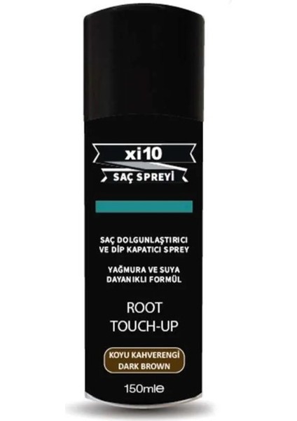 Koyu Kahve (D.Brown) Hair Fiber Topik ve Dip Kapatıcı Saç Spreyi 150 ml
