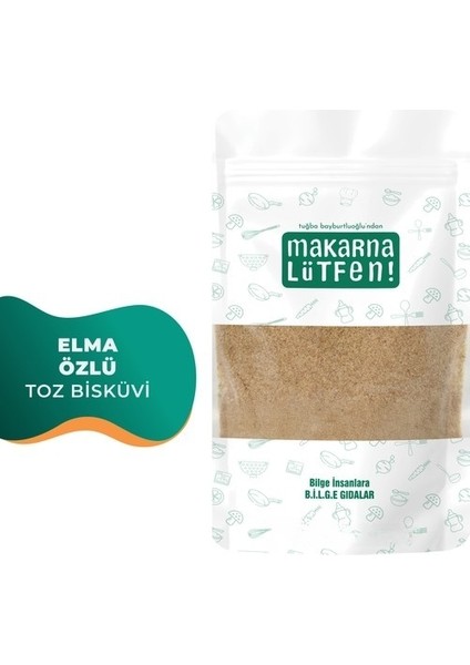 Elma Özlü Toz Bisküvi (90 gram)