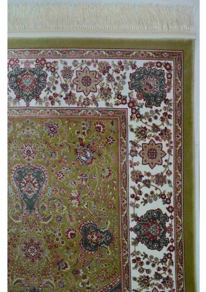 Bambu Iplikten Dokuma Parlak Tuşeli Yeşil ve Krem Renk Mihraplı Seccade (83 x 125 cm ) fiyatları