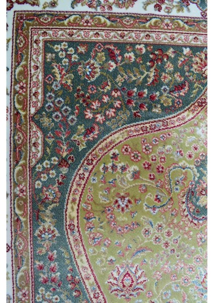 Bambu Iplikten Dokuma Parlak Tuşeli Yeşil ve Krem Renk Mihraplı Seccade (83 x 125 cm ) modelleri