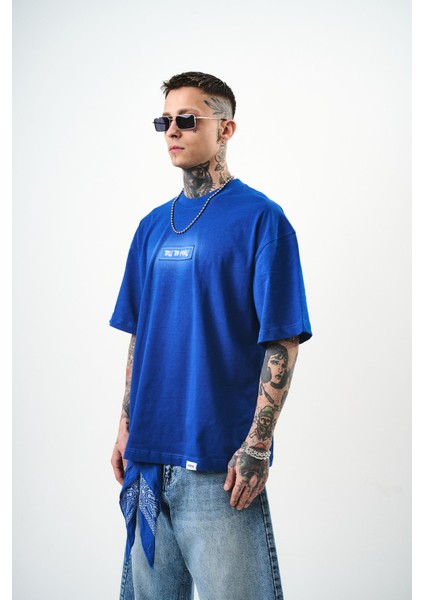 Erkek Try To Pray Nakışlı Oversize T-Shirt Saks modelleri