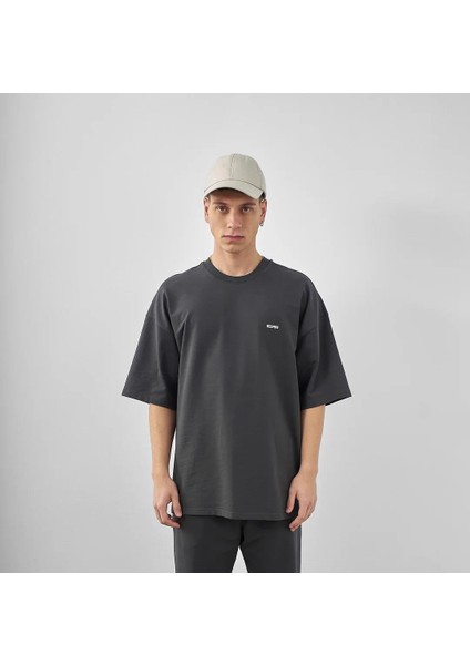 Erkek Respire Yazılı Oversize T-Shirt Benetton