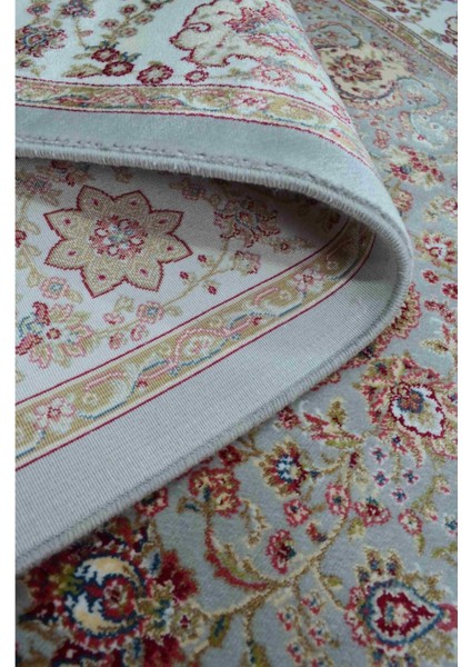 Bambu Iplikten Dokuma Parlak Tuşeli Krem ve Gri Renk Mihraplı Seccade (83 x 125 cm ) indirimleri