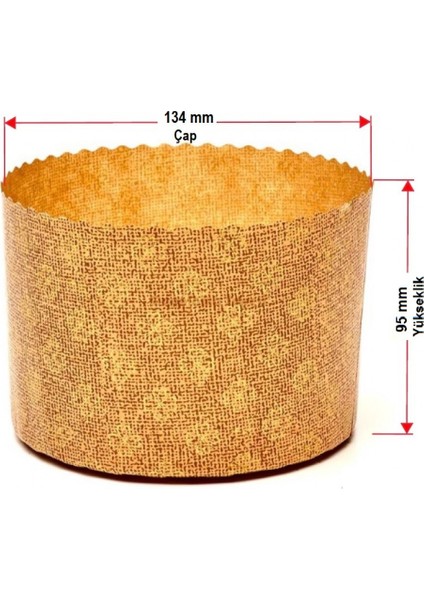 Panetto Ekmek ve Kek Kalıbı 134mm *95mm 10 Adet