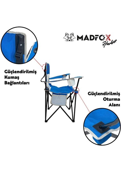 Harbor Katlanır Kamp Sandalyesi Mavi indirimleri