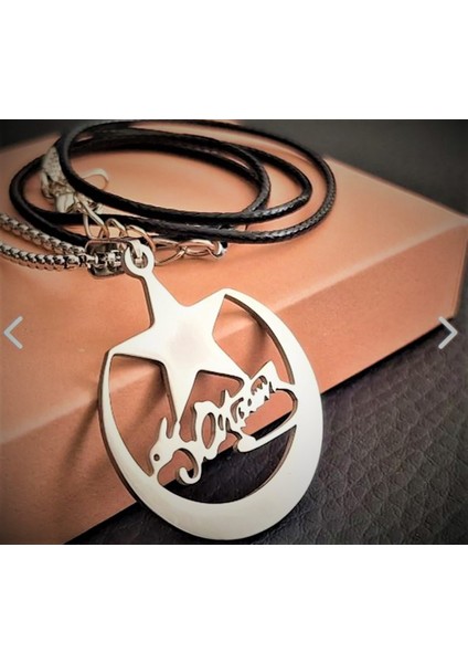 Paslanmaz Çelik Ayyıldız Içerisinde Kemal Atatürk Kolye /ayyıldız Kolye fırsatları