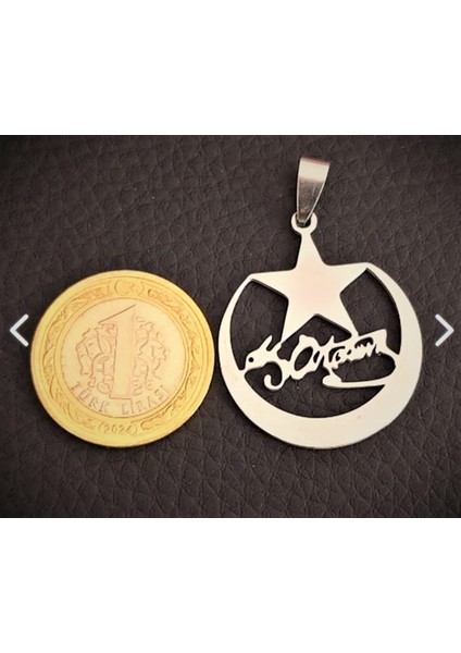 Paslanmaz Çelik Ayyıldız Içerisinde Kemal Atatürk Kolye /ayyıldız Kolye indirimleri
