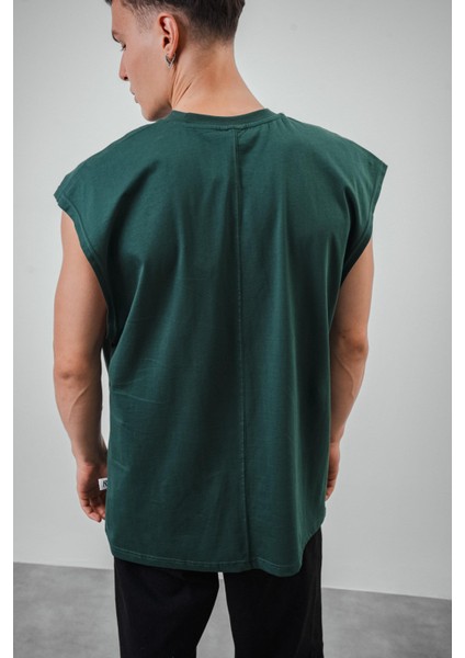 Erkek Basic Sıfır Kol Oversize T-Shirt Siyah fırsatları