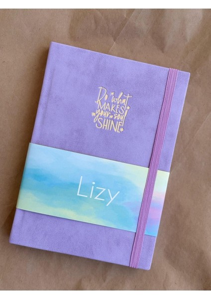Atakids Lizy Mottolu Suni Deri Velur Kapak Çizgili Defter 14X20 Cm, 168 Sayfa fırsatları