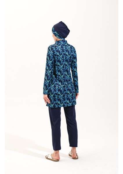 2263_4'LÜ Takım Tam Kapalı Deniz/havuz Tesettür Mayosu modelleri