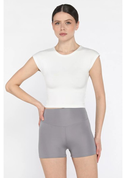 Kadın Yüksek Bel Dalgıç Kumaş Mini Tayt P-00016015