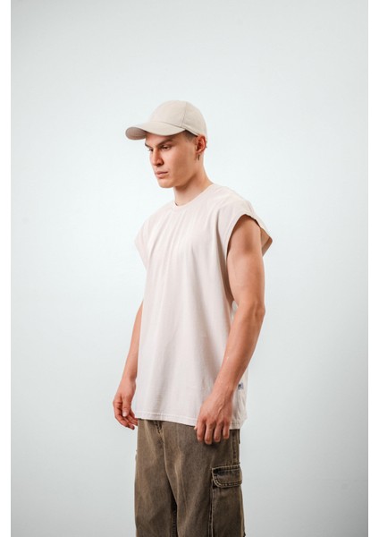 Erkek Basic Sıfır Kol Oversize T-Shirt Siyah fiyatları