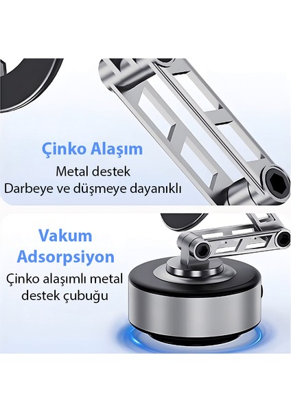 X91 Manyetik Vakumlu Araç Telefon Tutucu Ayna-Cam-Araba Magsafe Araç Tutucu fırsatları