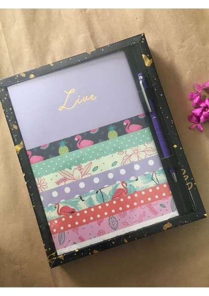 Atakids Lizy Tasarımlı Defter ve Kalem Seti (96 Yaprak)