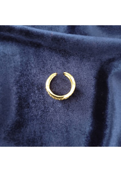 Yeşil Taşlı Kadın Çelik Yüzük Gold modelleri