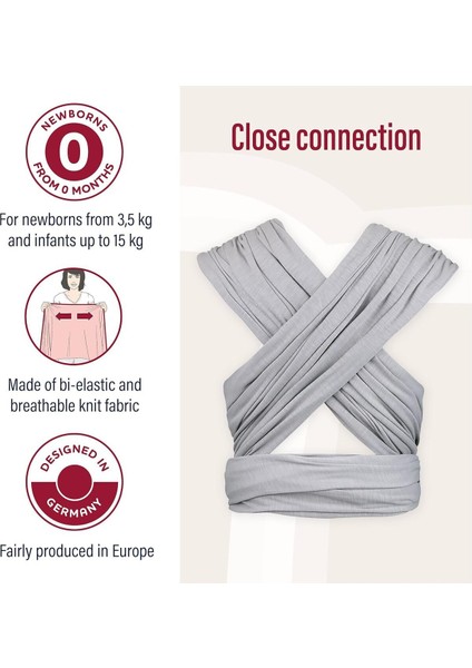 Sling Arctic, Organik Pamuk Bebek Askısı, 3 Taşıma Pozisyonu modelleri