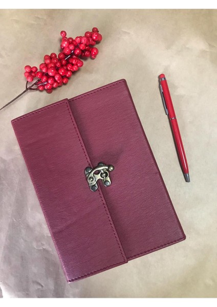 Atakids Lizy Vintage Deri Hediyelik, Vip Defter ve Kalem Seti