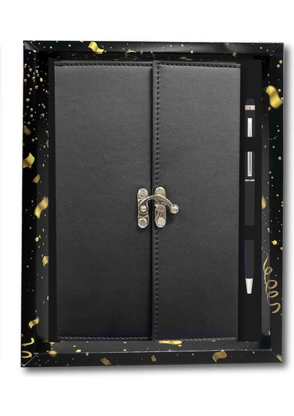 Atakids Lizy Vintage Deri Hediyelik, Vip Defter ve Kalem Seti