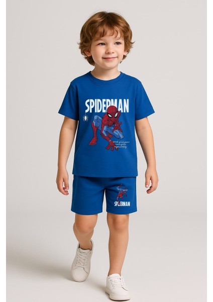 Barbosa Erkek Çoçuk Örümcek Adam 2'li T-Shirt Şort Takım