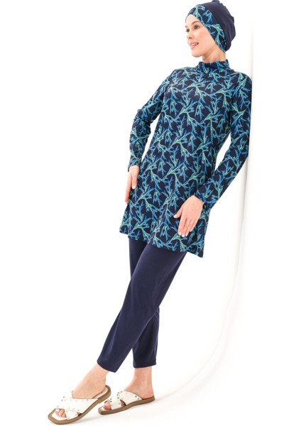 2263_4'LÜ Takım Tam Kapalı Deniz/havuz Tesettür Mayosu indirimleri