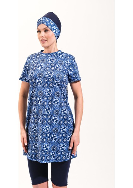 2262_4'LÜ Takım Yarı Kapalı Deniz/havuz Tesettür Mayosu modelleri