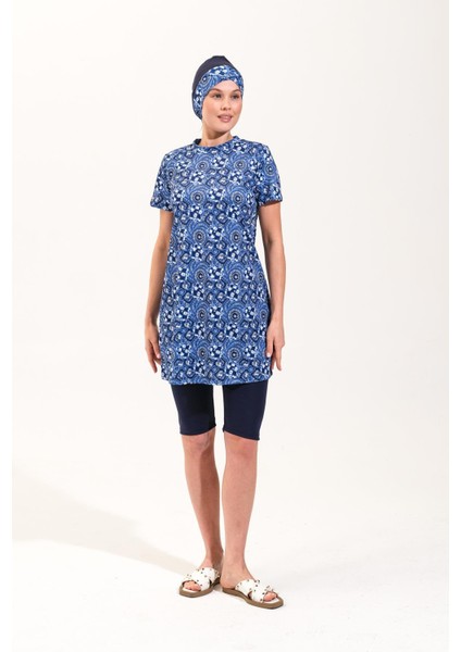 2262_4'LÜ Takım Yarı Kapalı Deniz/havuz Tesettür Mayosu indirimleri