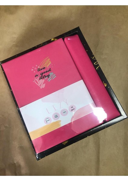 Atakids Lizy Yaşam Motto Baskılı Ajanda ve Kalemlik Seti (168 Yaprak 14*20)